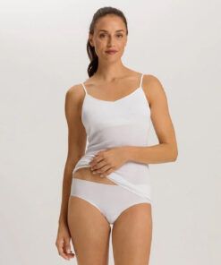 hanro invisible cotton midi truse hvit
