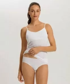 hanro invisible cotton midi truse hvit