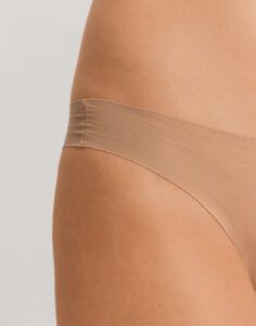 hanro invisible cotton stringtruse beige