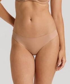 hanro invisible cotton stringtruse beige