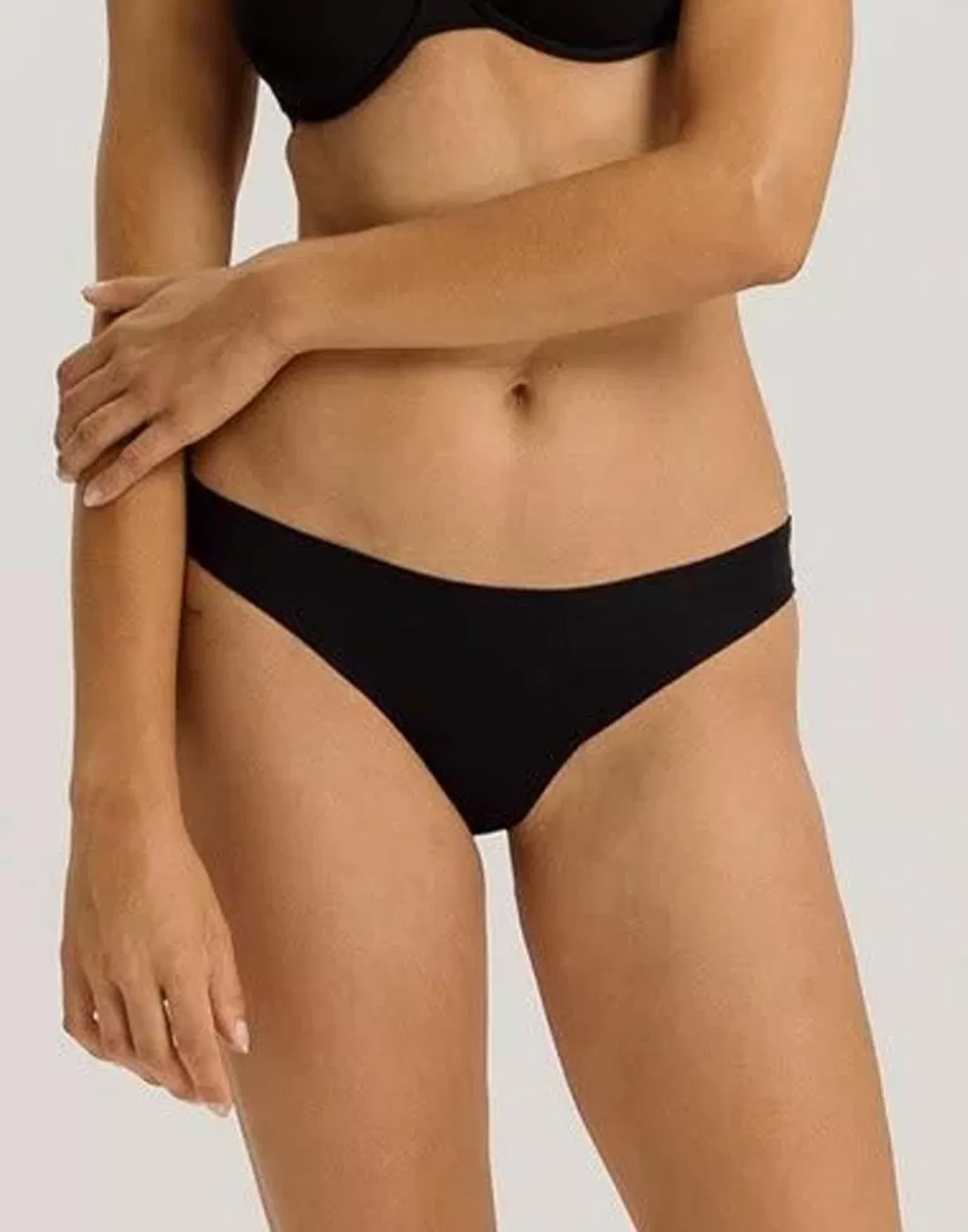 hanro invisible cotton stringtruse svart