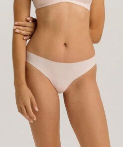 hanro invisible cotton stringtruse powder rosa
