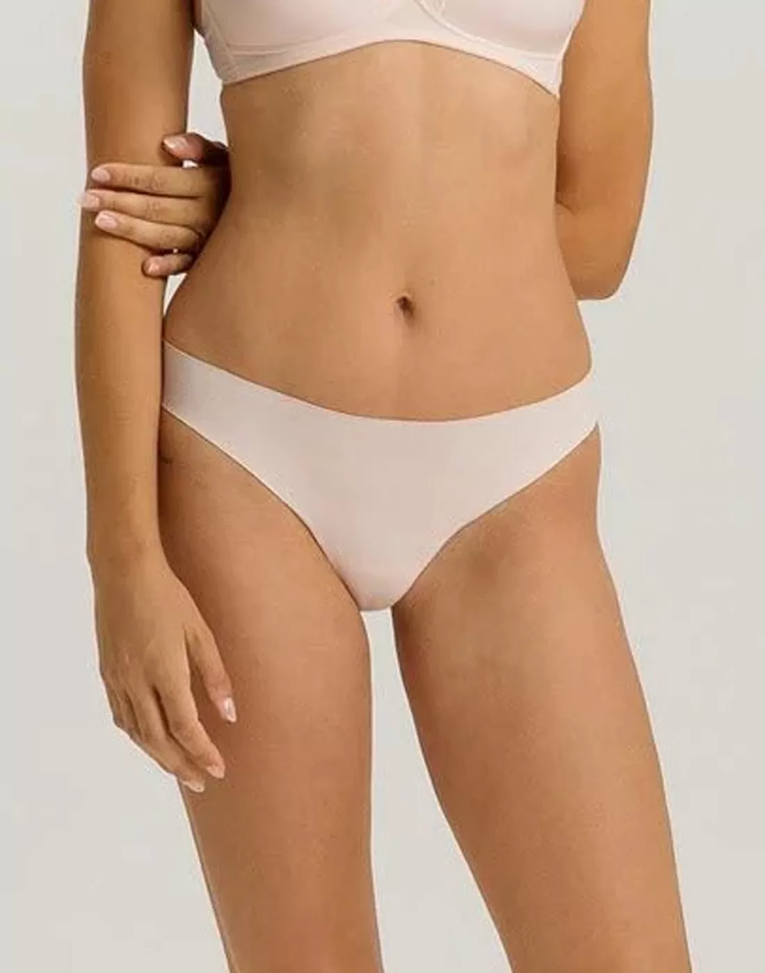 hanro invisible cotton stringtruse powder rosa