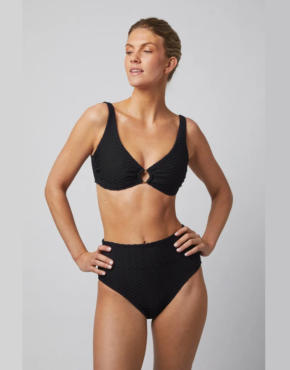 Paula mermaid seaweed bikini svart