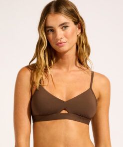 Seafolly collective 30580-942 bikinitopp dark chocolate