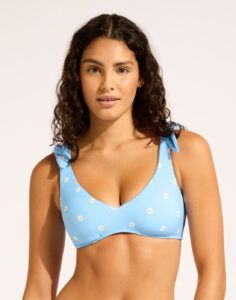 Seafolly daisy chain 31551-272 powder blue bikinitopp